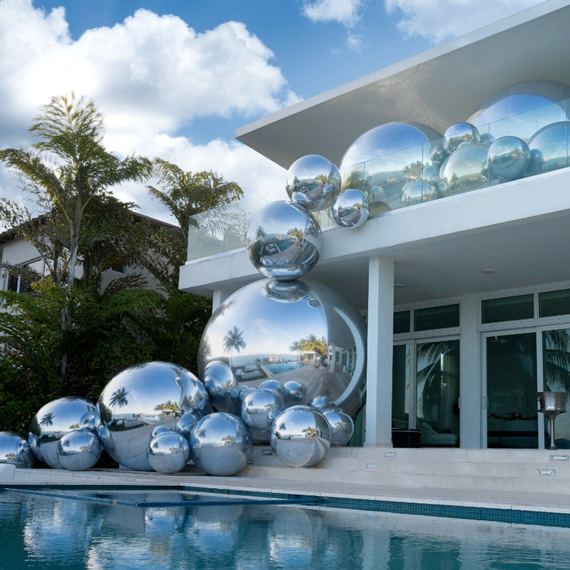 Inflatable Pvc Silver Mirror Ball