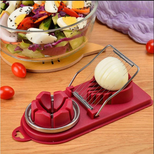 (🔥HOT SALE NOW-50% OFF)Multifunctional 2 in 1 Egg Slicer