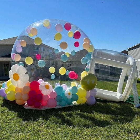 Party Inflatable bubble house camping tent with tunnel bubble tent house