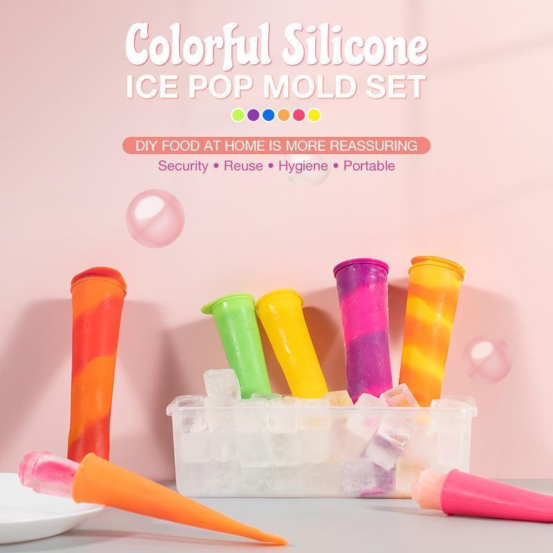 【BUY 1 GET 1 FREE】Colorful Silicone Ice Pop Mold Set