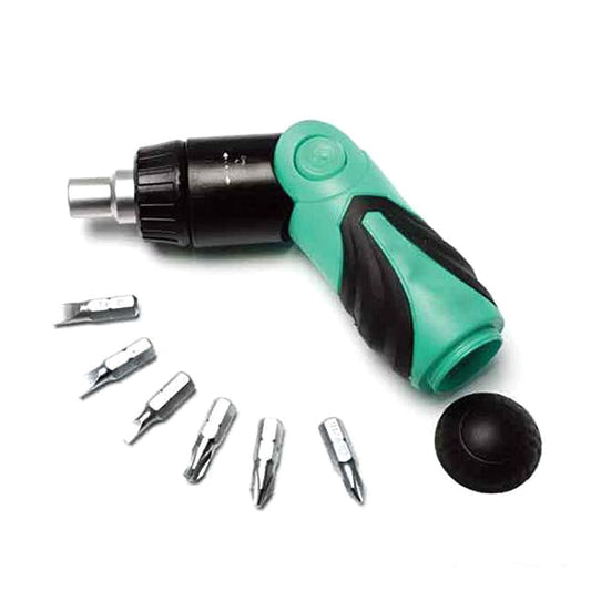 6 In 1 Ratchet Folding Multi-Function Screwdriver